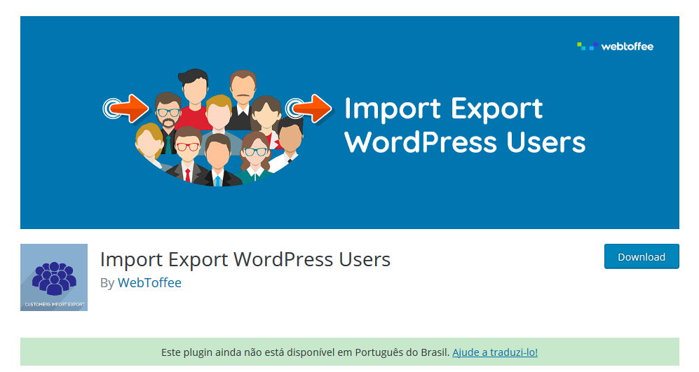 Plugin para exportar e importar contatos para wordpress